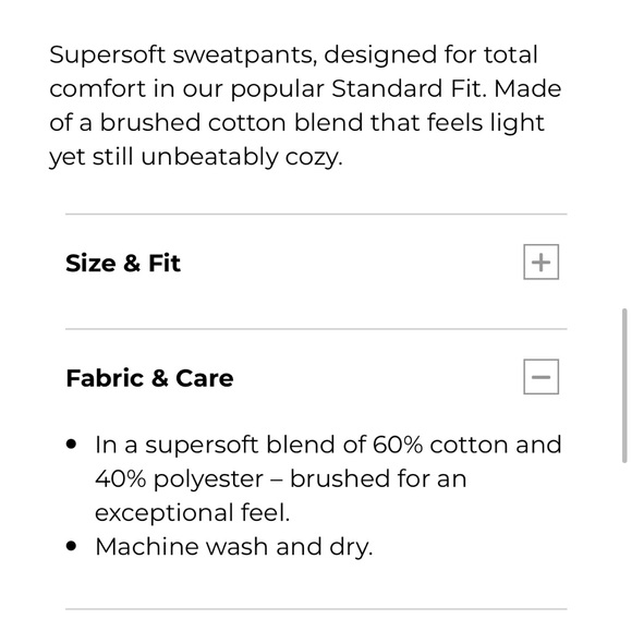 NWOT men’s LL Bean sweatpants 30” small - Picture 5 of 7